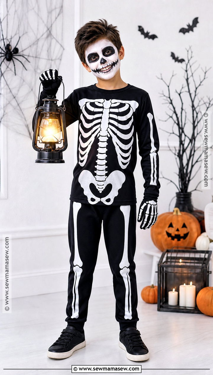 Skeleton Costume - 35 halloween costumes for boys