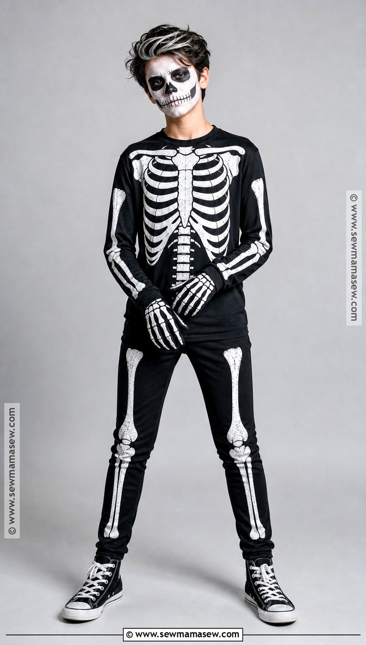 Skeleton Costume - 40 halloween costumes for teens