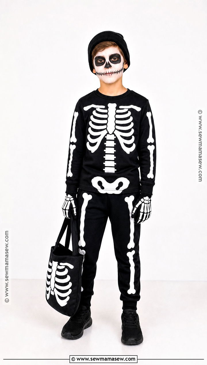 Skeleton Costume - 45 boy halloween costumes