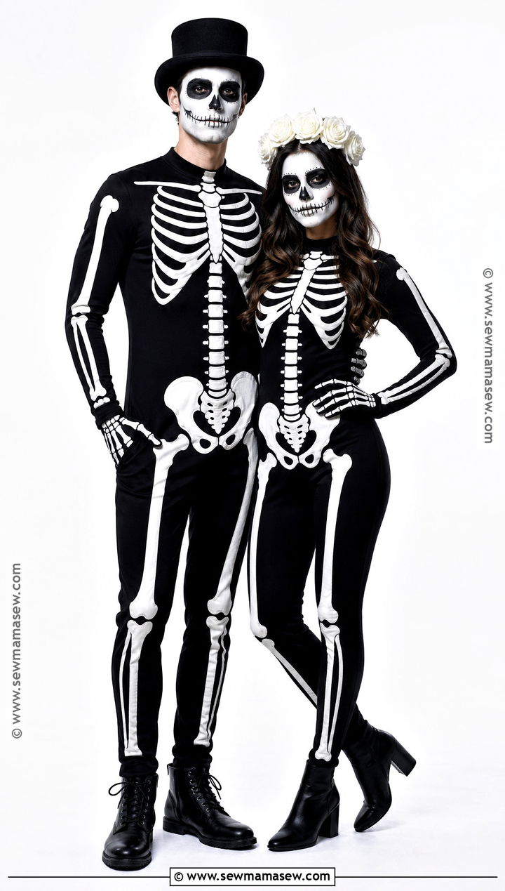 Skeleton Couple Costume - 30 couples costumes ideas
