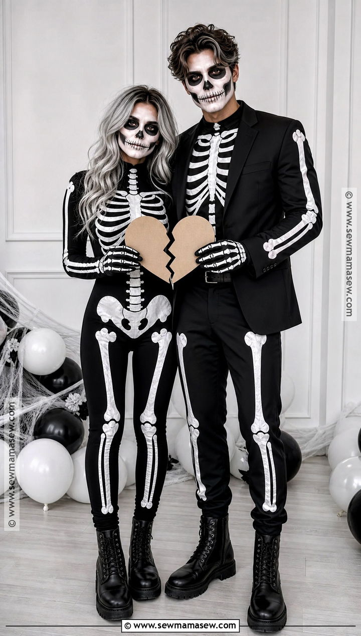 Skeleton Couple Costume - 30 Skeleton Costume Ideas