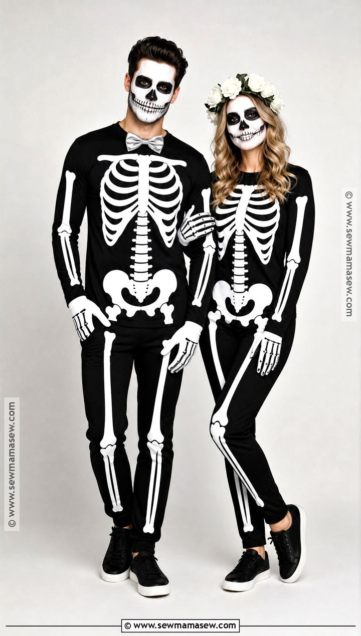 Skeleton Couple Costume - 35 costume couple ideas