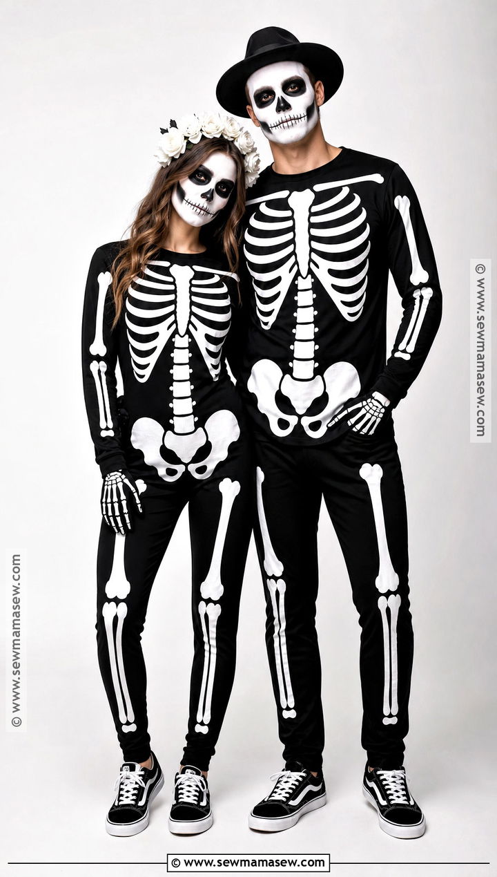 Skeleton Couple Costume - 45 halloween costumes for couples