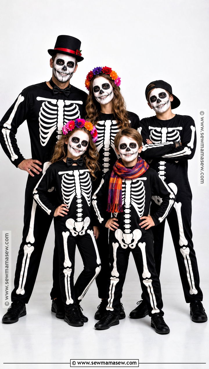 Skeleton Crew Group Costume - 35 5 people halloween costumes