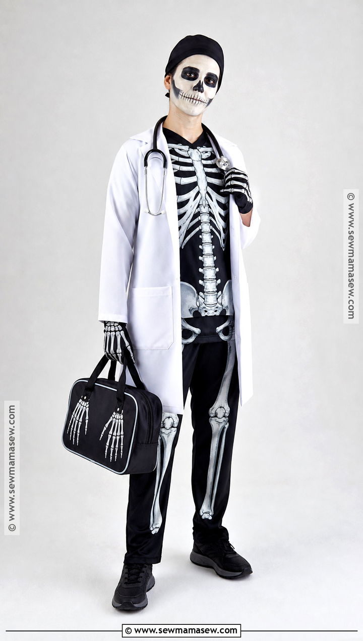 Skeleton Doctor Costume - 30 skeleton clothes