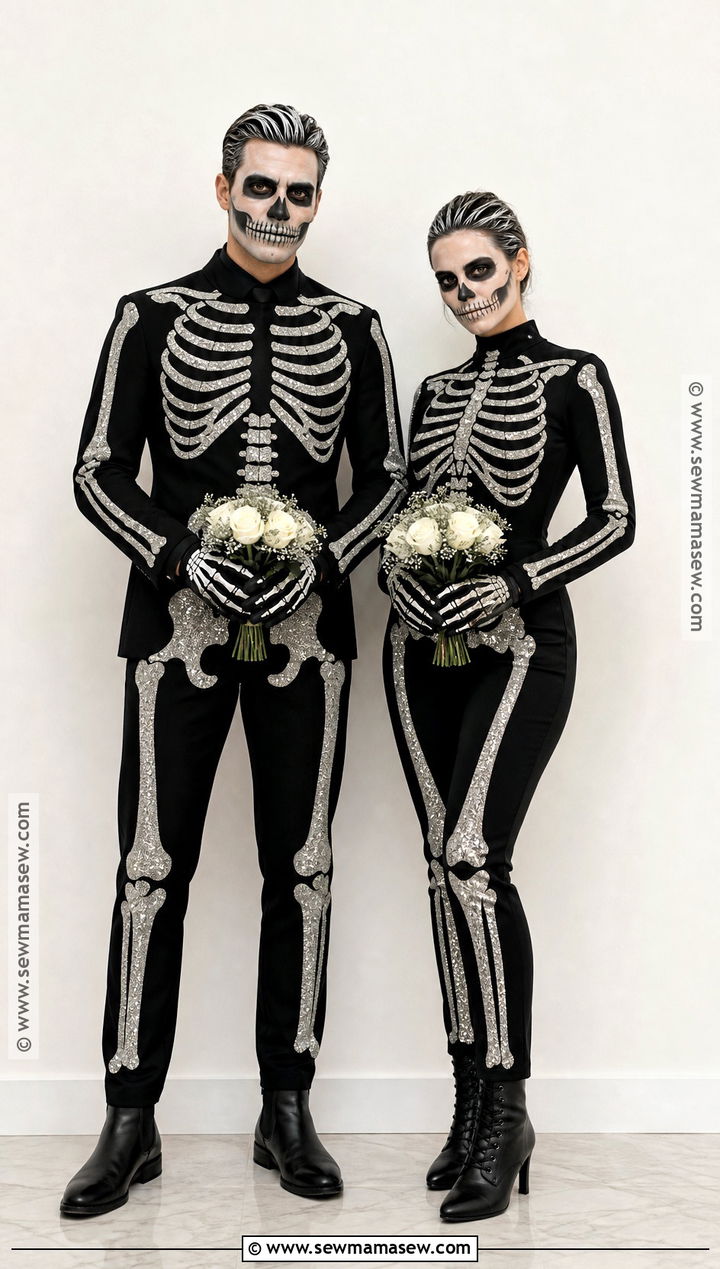 Skeleton Duo Costume - 40 costume halloween duo ideas