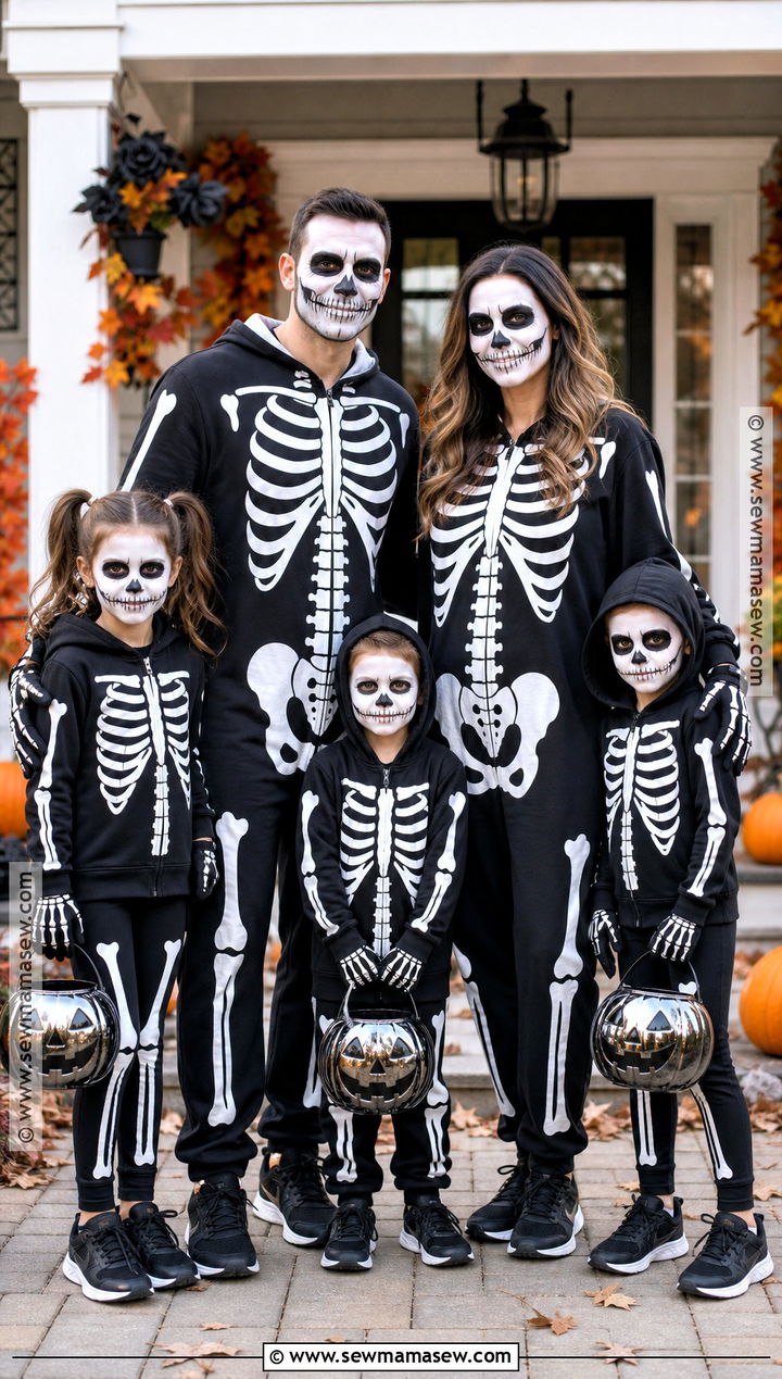 Skeleton Family Costume - 30 skeleton clothes