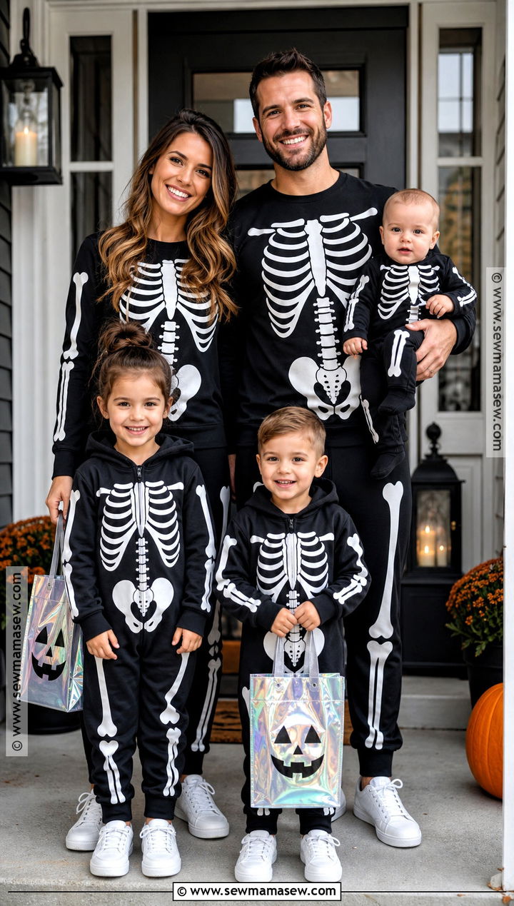 Skeleton Family Costume - 30 Skeleton Costume Ideas