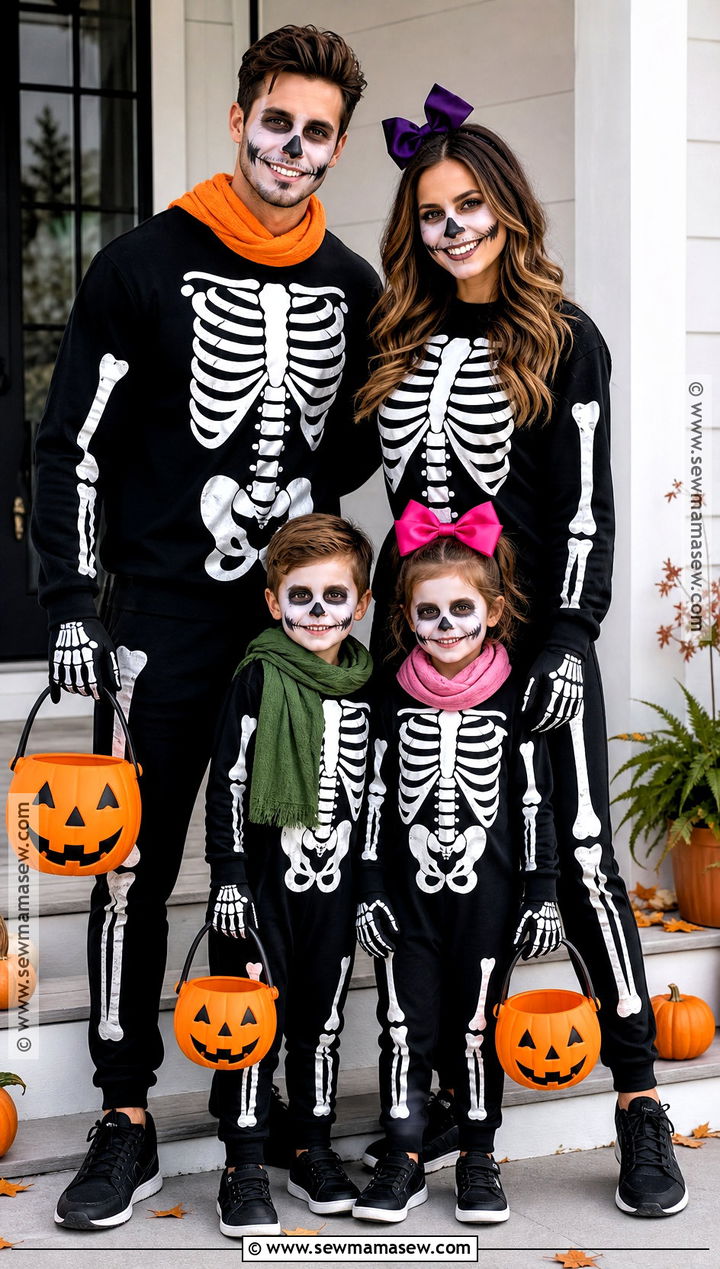 Skeleton Family Costume - 40 skeleton costume ideas