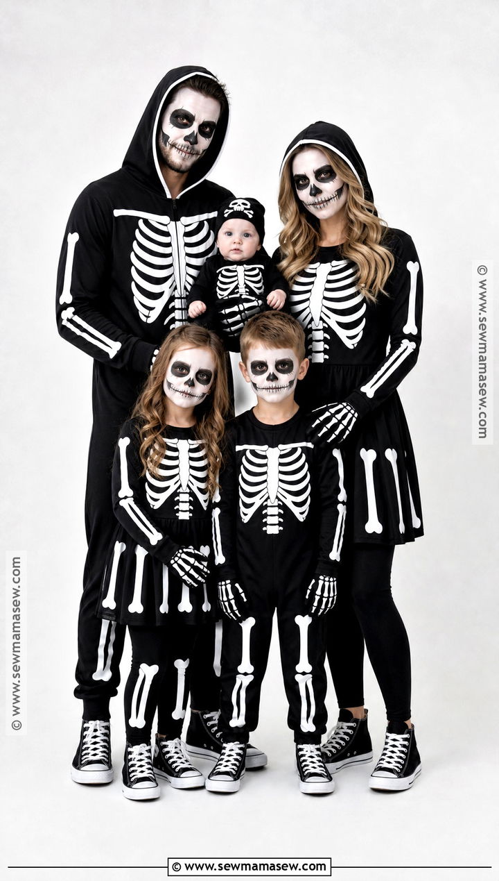 Skeleton Family Costume - 45 family costume ideas