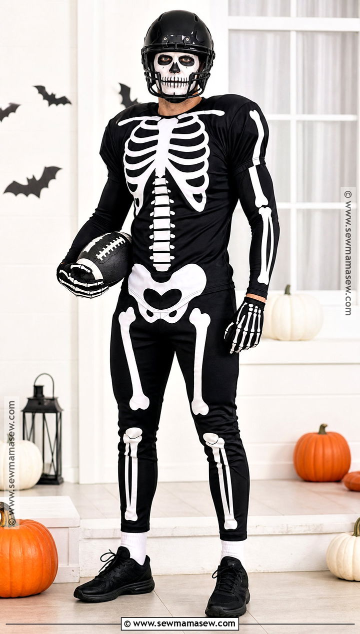 Skeleton Football Player Costume - 35 football costume ideas