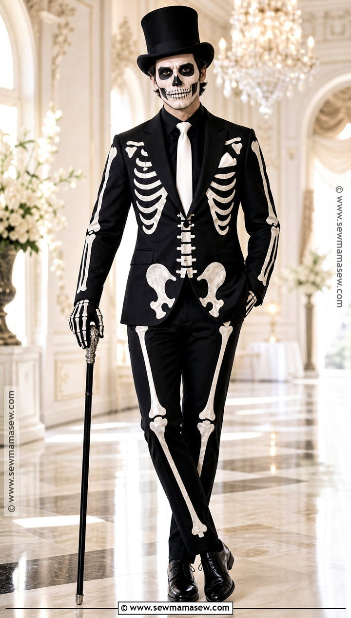 Skeleton Gentleman Costume - 35 male costume ideas