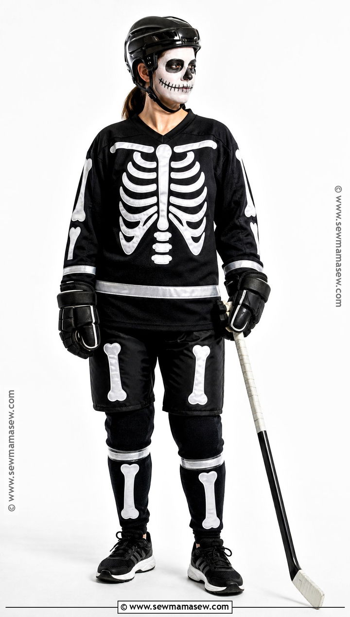 Skeleton Hockey Player Costume - 30 hockey player costume ideas