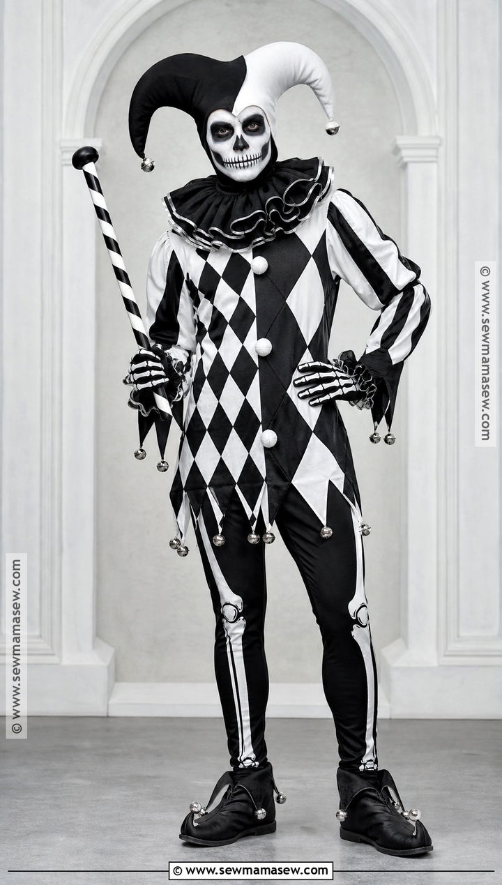 Skeleton Jester Costume - 40 skeleton costume ideas