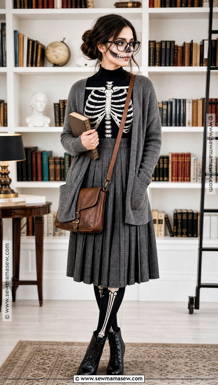 Skeleton Librarian Costume - 40 skeleton costume ideas