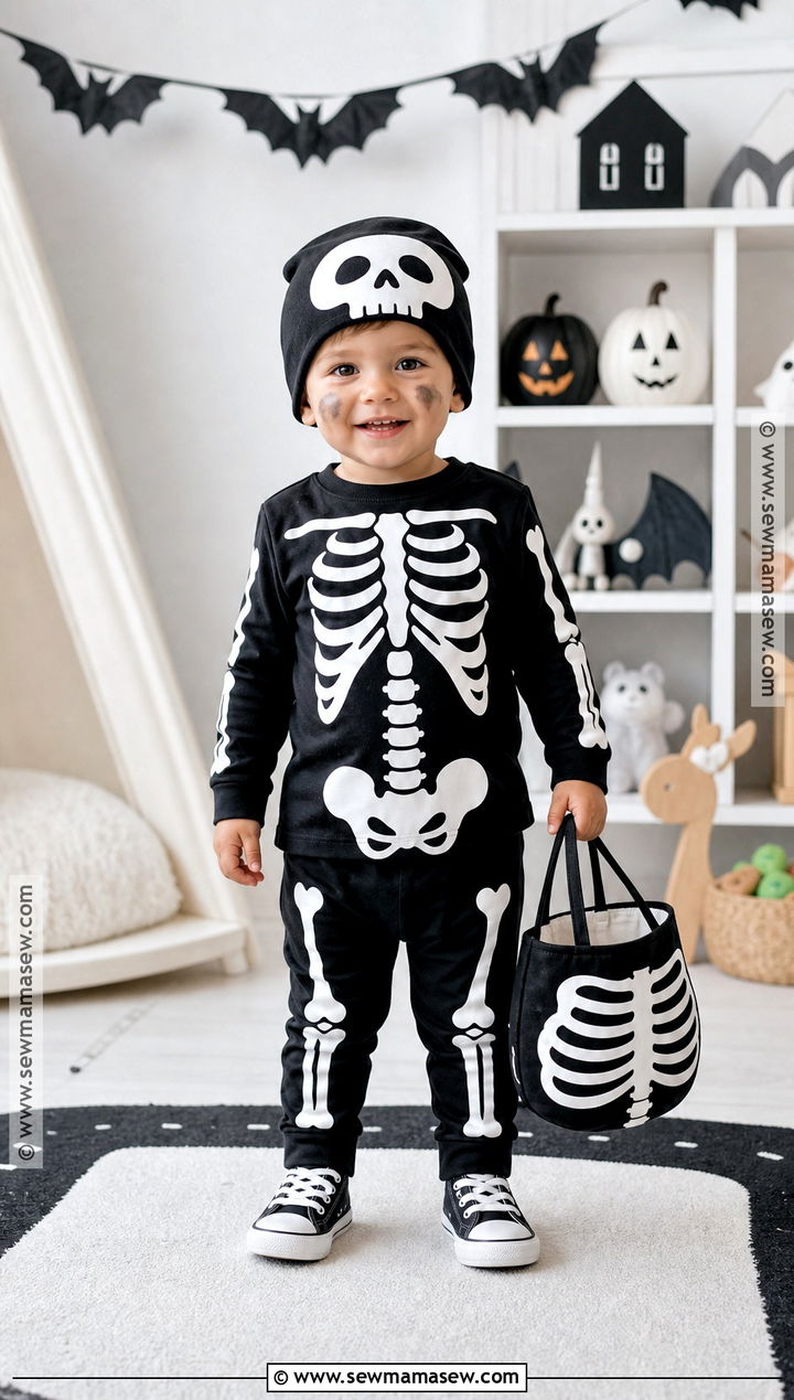 Skeleton Pajama Toddler Costume - 45 toddler halloween costumes