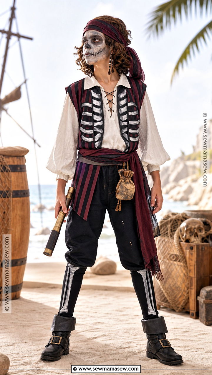 Skeleton Pirate Costume - 40 skeleton costume ideas
