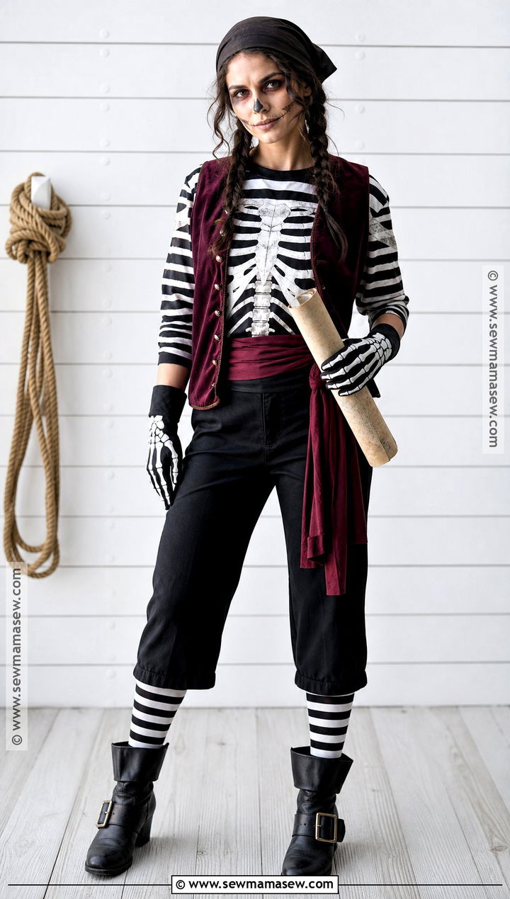 Skeleton Pirate Costume - 30 skeleton clothes