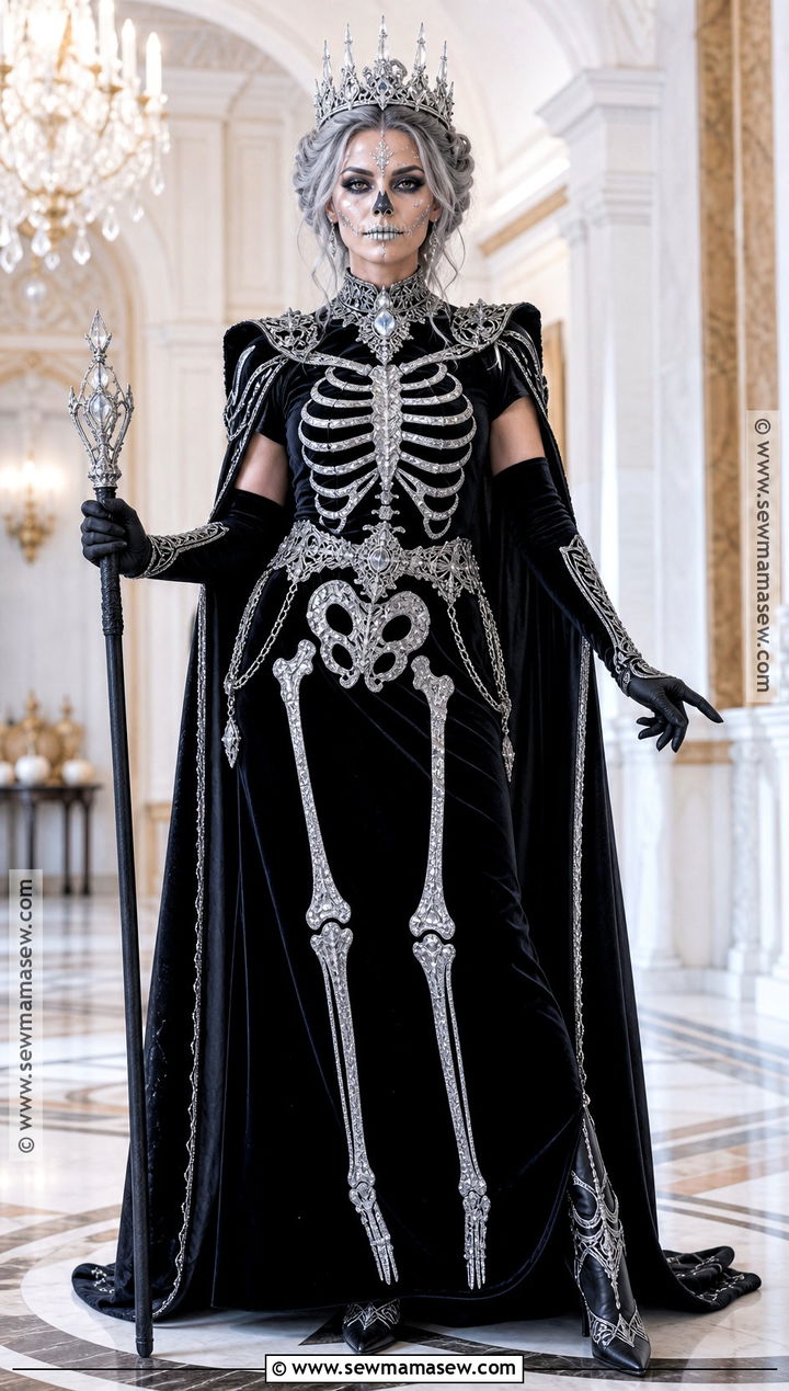 Skeleton Queen Costume - 35 Skeleton Costume Ideas for Women