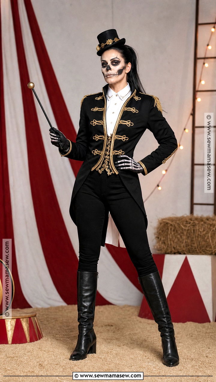 Skeleton Ringmaster Costume - 40 scary halloween costume ideas