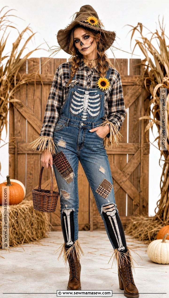Skeleton Scarecrow Costume - 40 skeleton costume ideas