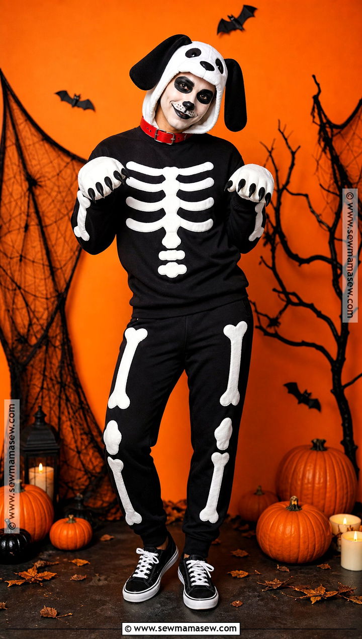 Skeleton Snoopy Costume - 40 snoopy halloween costume ideas
