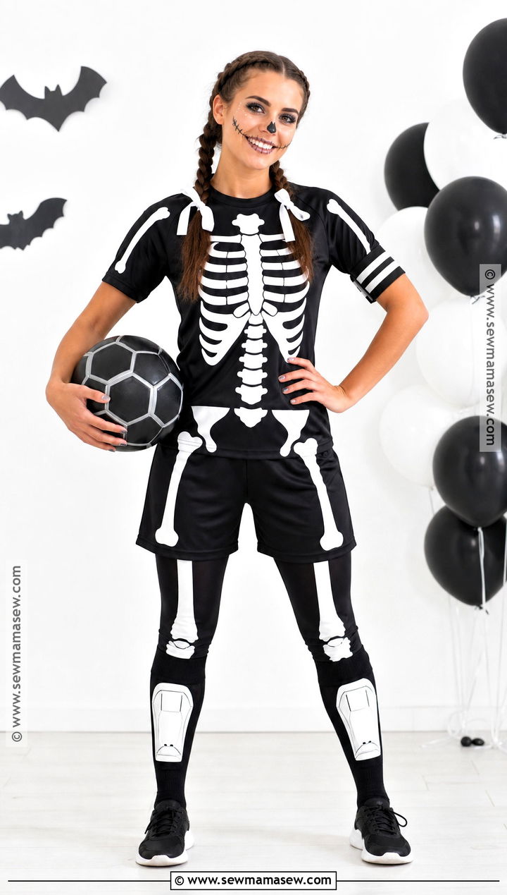 Skeleton Soccer Player Costume - 30 soccer player costume ideas