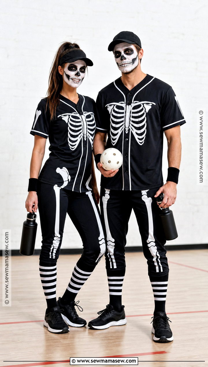 Skeleton Sports Couple Costume - 30 Skeleton Couple Costume Ideas