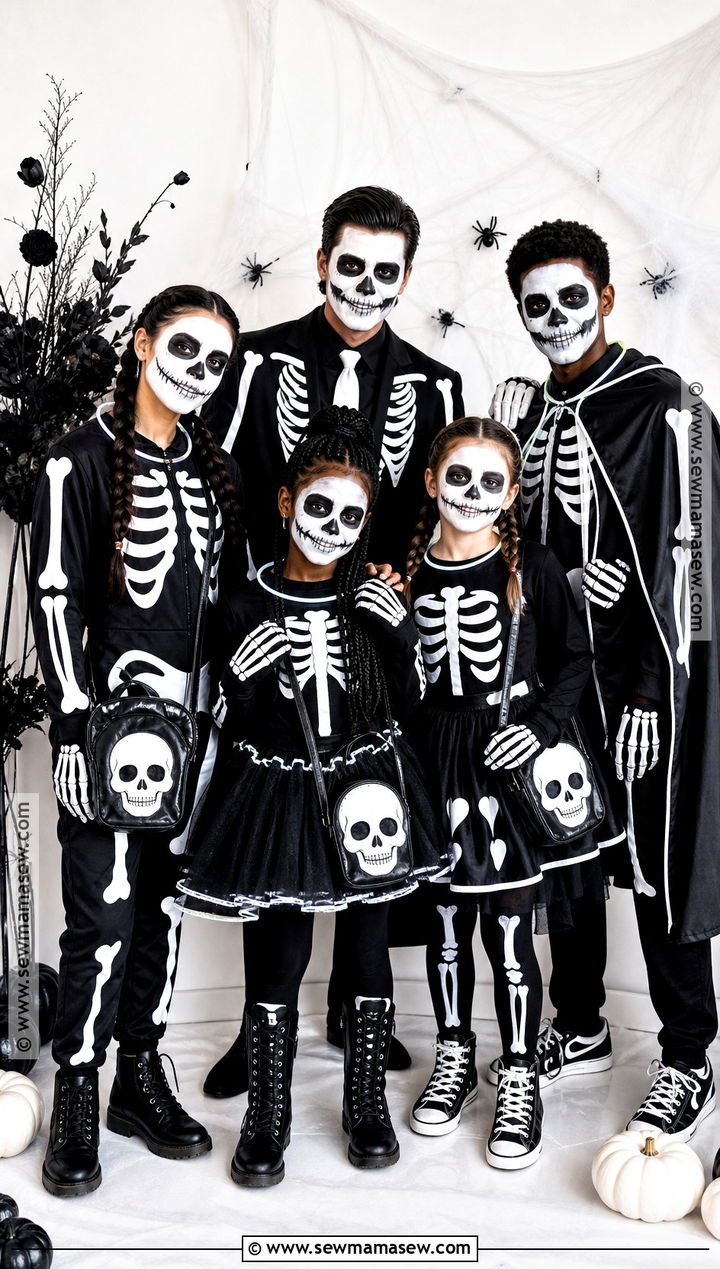 Skeleton Squad Friend Group Costume - 35 halloween costumes for friends