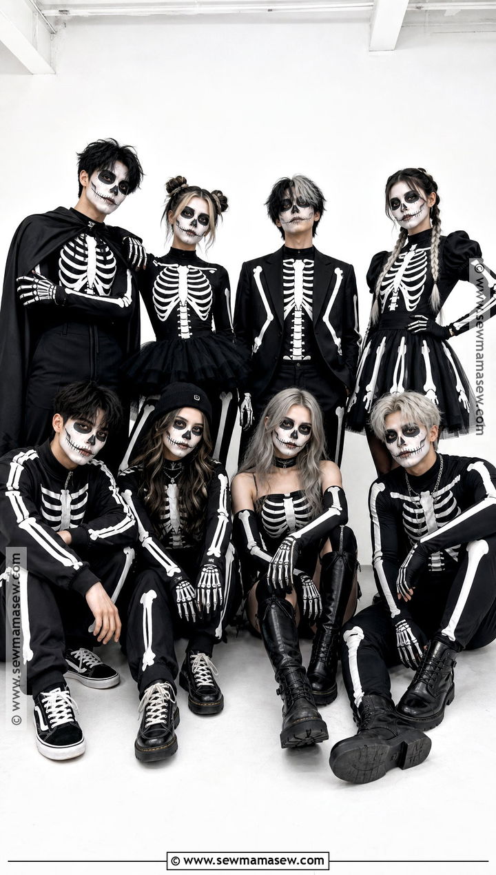 Skeleton Squad Group Costume - 30 best group halloween costumes