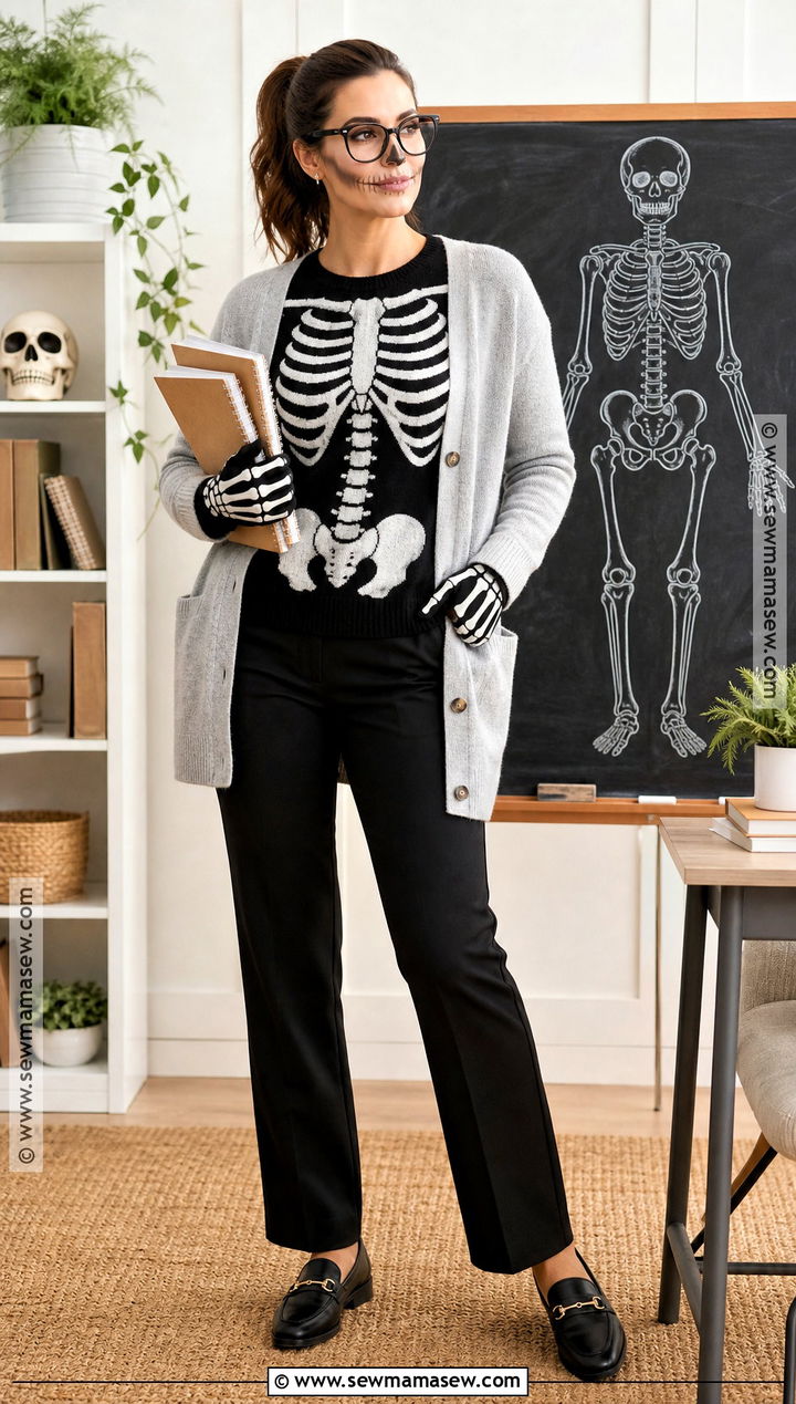 Skeleton Teacher Costume - 40 skeleton costume ideas