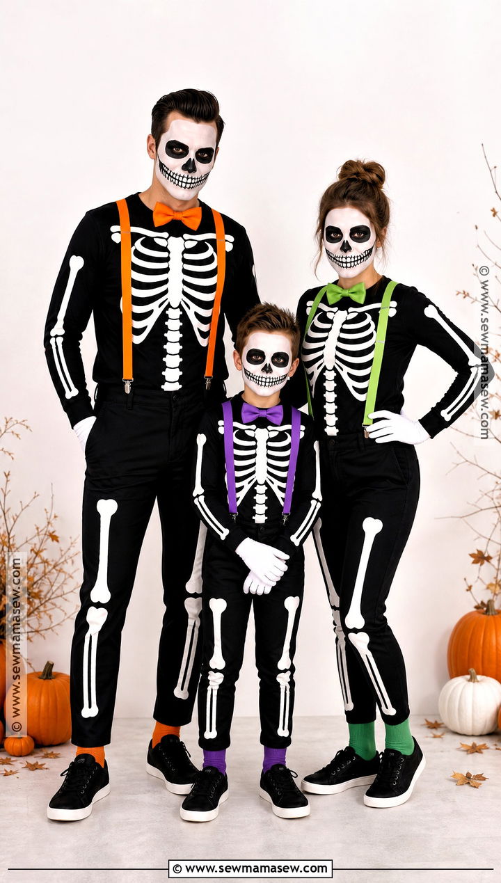 Skeleton Trio Costume - 30 easy trio costumes