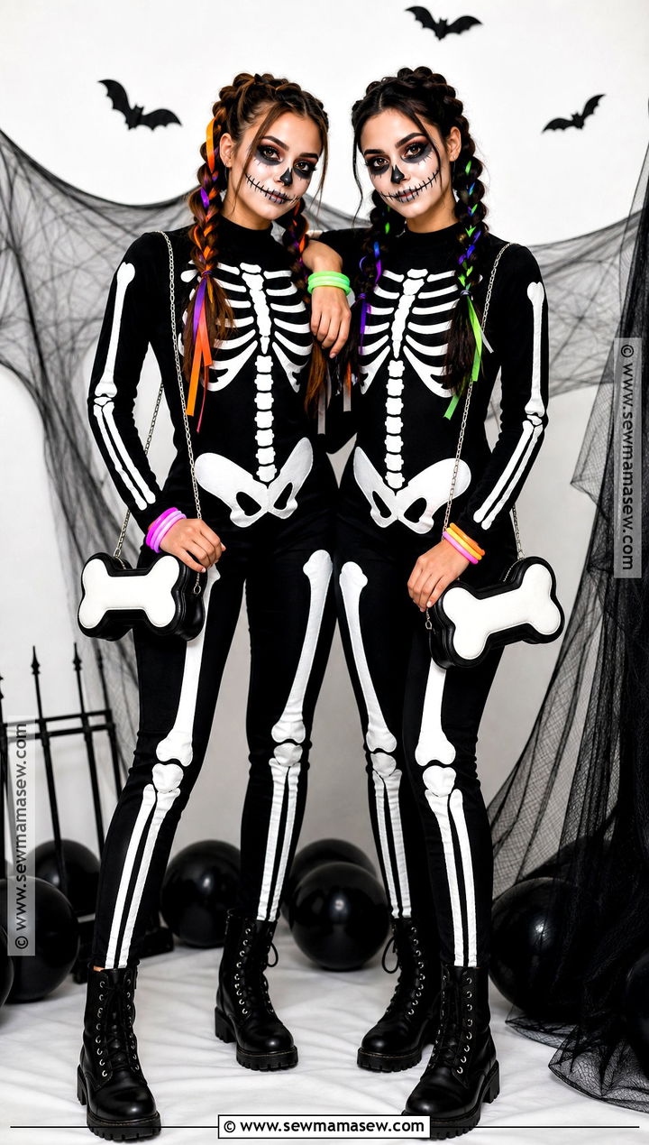 Skeleton Twins Best Friend Costumes - 30 halloween costumes for two for best friends