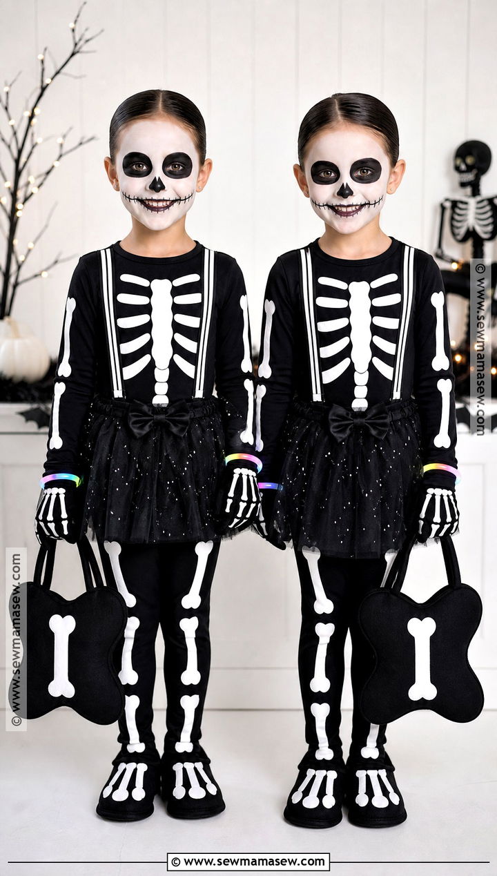Skeleton Twins Costume - 30 Twin Costume Ideas
