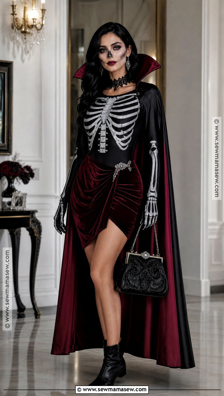 Skeleton Vampire Costume - 35 Skeleton Costume Ideas for Women
