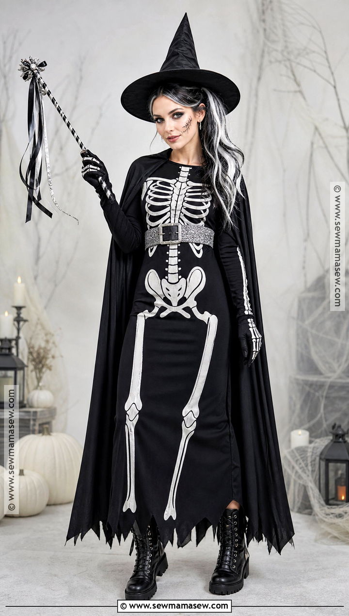 Skeleton Witch Costume - 50 witch costume ideas