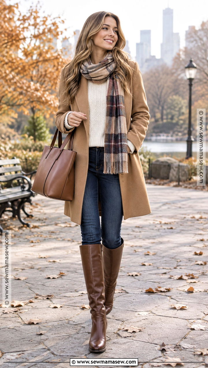 Skinny Jeans With Knee High Boots - 15 fall outfits with jeans 2026