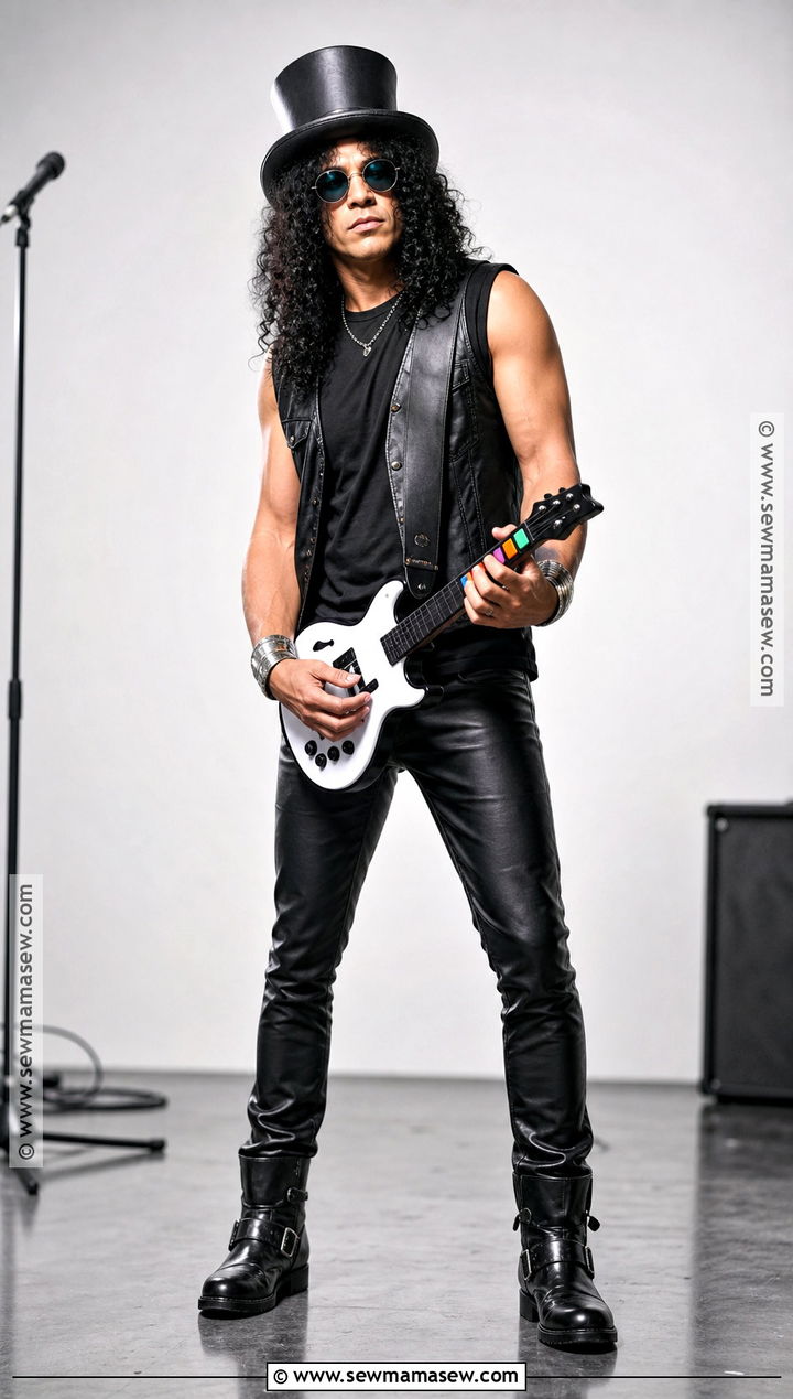 Slash Top Hat Guitar Costume - 30 musician costume ideas