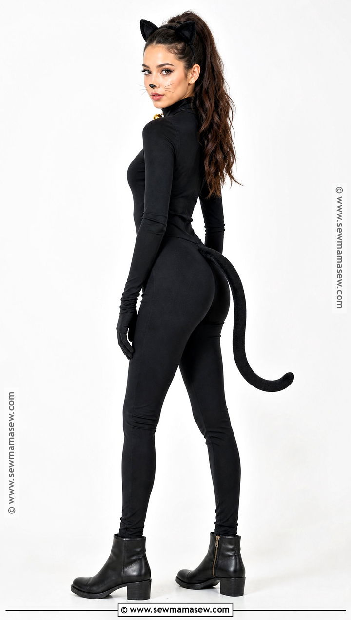 Sleek Black Cat Costume - 30 best halloween costumes for women