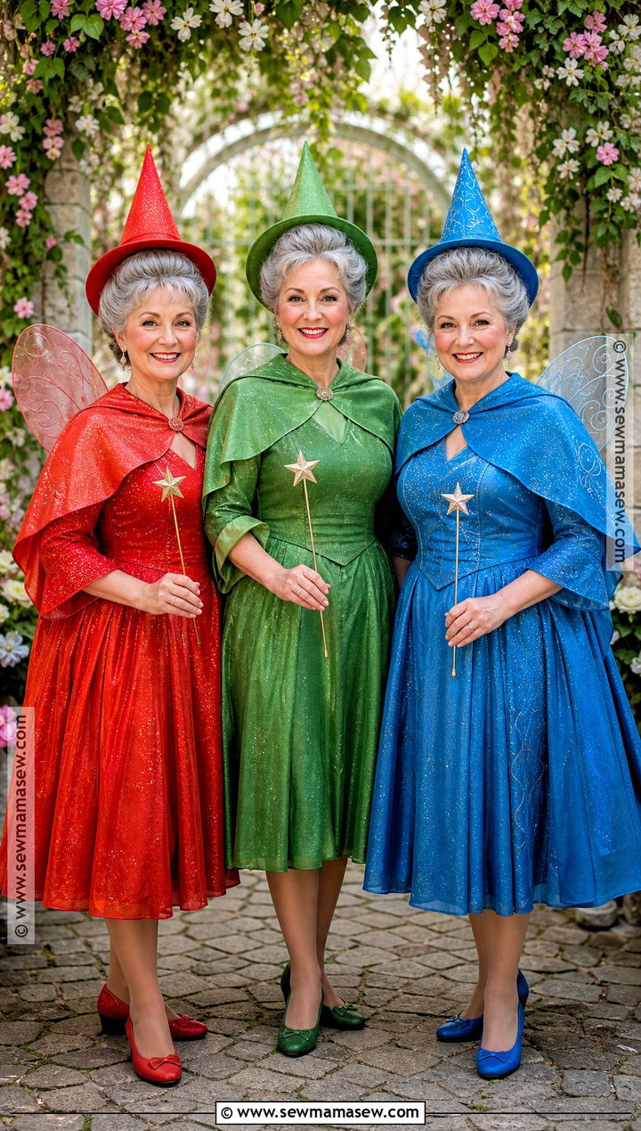 Sleeping Beauty Fairies Trio Costume - 35 Trio Outfits Halloween
