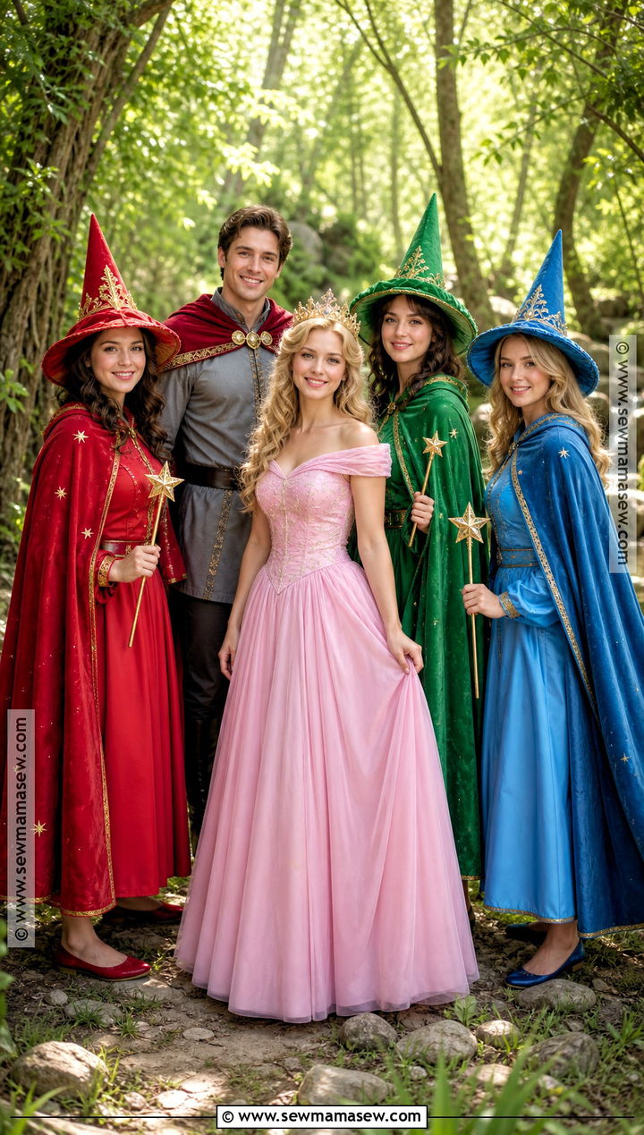 Sleeping Beauty Fairy Group Costume - 30 disney princess group costumes