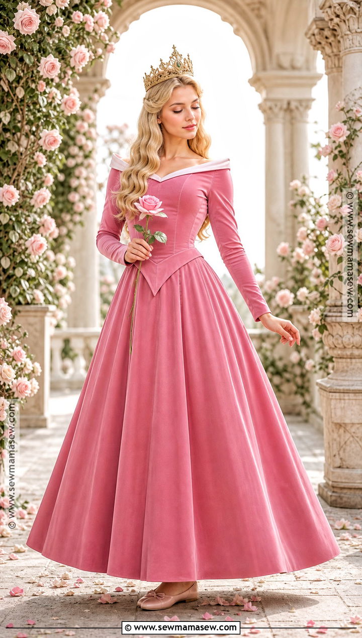 Sleeping Beauty Pink Gown Costume - 30 Fairytale Characters Costumes