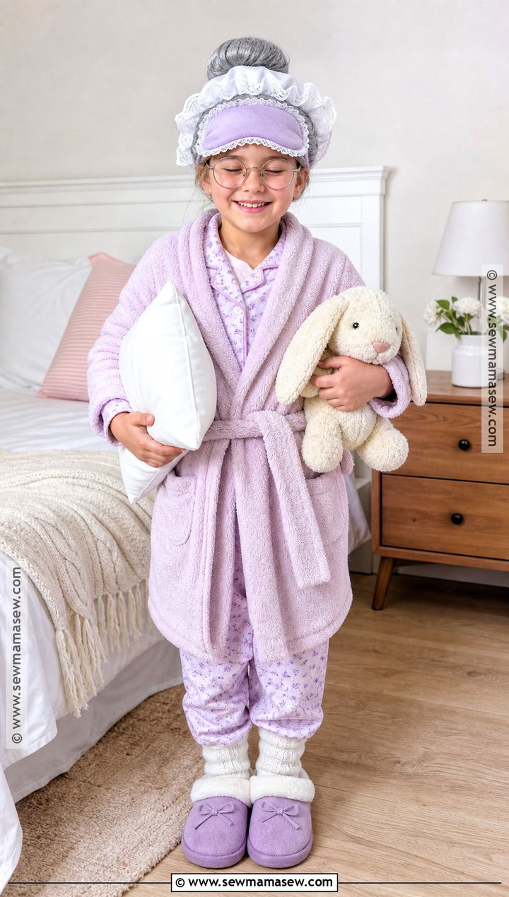 Sleepy Bedtime Grandma Old Lady Costume - 30 old lady costume ideas for kids