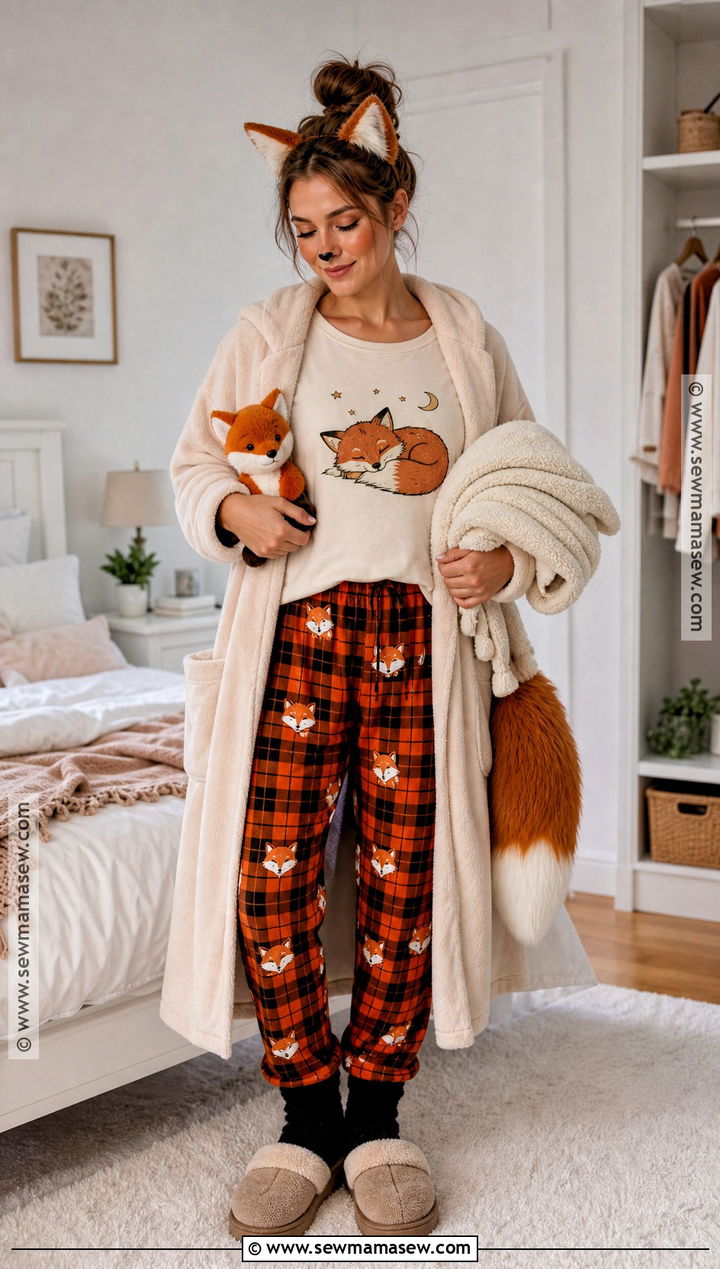 Sleepy Fox Pajama Costume - 40 foxy costume ideas