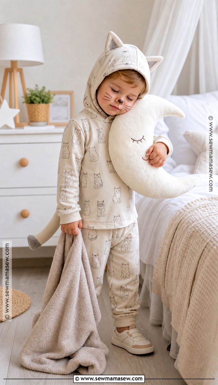 Sleepy Pajama Cat Costume - 30 toddler cat costume ideas