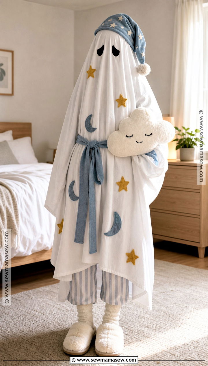 Sleepy Sheet Ghost Costume - 30 Sheet Ghost Costume Ideas