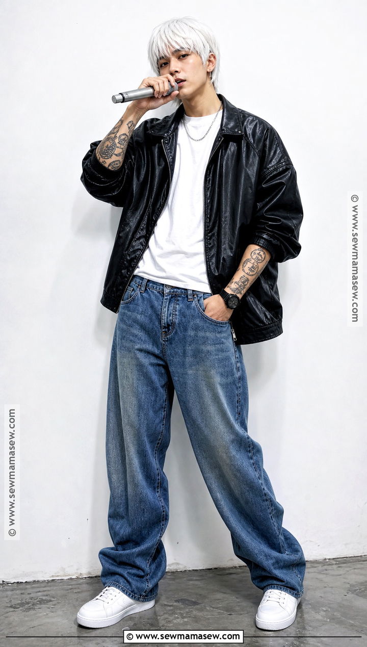 Slim Shady Costume With Black Leather Jacket - 35 slim shady costume ideas