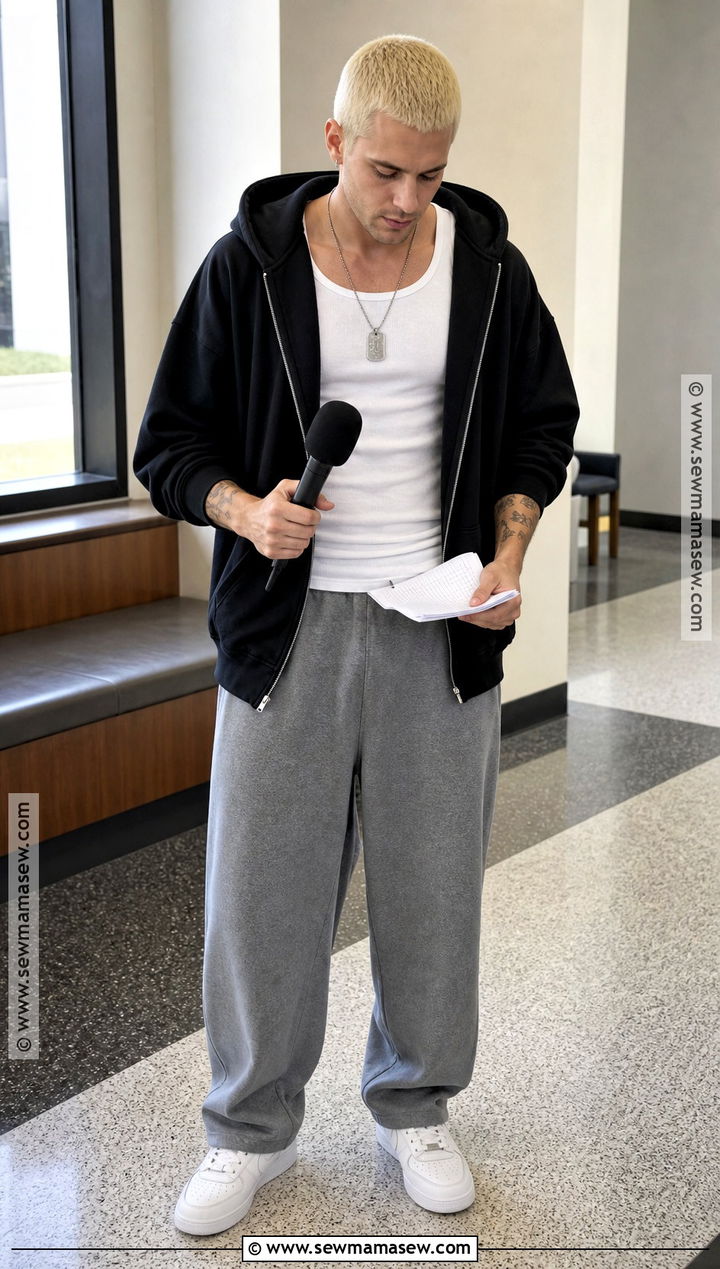 Slim Shady Costume With Gray Sweatpants - 35 slim shady costume ideas