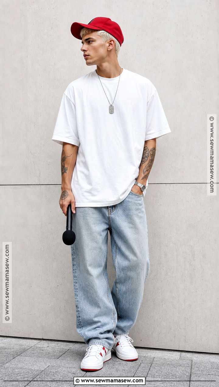 Slim Shady Costume With Red Baseball Cap - 35 slim shady costume ideas