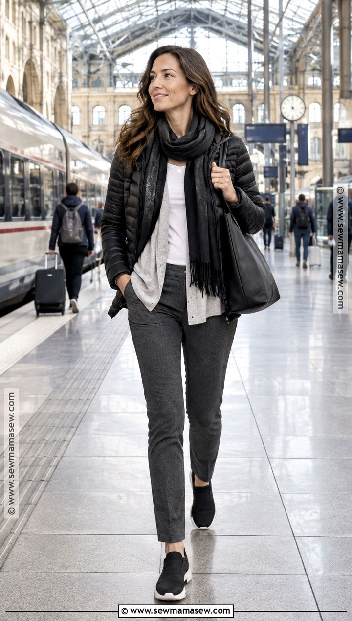 Slip On Sneakers With Ponte Pants - 15 Shoes For Europe Travel Fall Winter